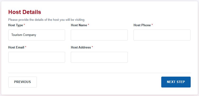 Egypt eVisa host Form Guide